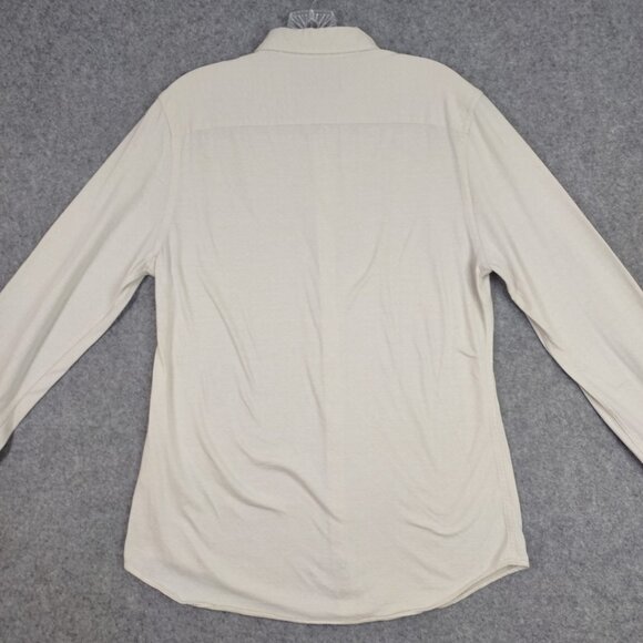 Scotch And Soda Shirt Men's Sz S Ivory Slim Fit Occasion Button Down All Cotton - Picture 6 of 16